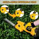 Hedge Trimmer Cordless for Dewalt 20V Battery, 2 in 1 Electric Bush Trimmer - Mini Shrub Trimmer and Grass Shears Cordless for Garden Yard Lawn (Battery NOT Including)
