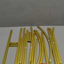 Fivenl Arch Backdrop Stand 6.6FT Balloon Arch Stand Stable Gold Wedding Arch Frame Metal Arch Backdrop Stand for Wedding Ceremony Birthday Party Bridal Baby Shower Banquet Decoration
