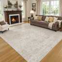 FMFUNCTEX 10x12 Washable Beige Neutral Vintage Area Rug for Living Room
