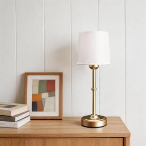 Cordless Table Lamp Rechargeable, Portable Battery Operated Light for Bedroom Living Room, 6000mAh Fabric Shade Desk Lamp 3000K Eye-Caring Home Decor for Dining Balcony Patio Counter Nightstand Hotel