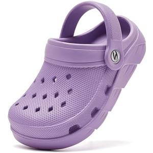 HOBIBEAR Kids Garden Clogs Toddler Sandals for Boys Girls Slipper Beach Water Shoes Slip on, Size 30