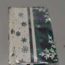 Artoid Mode Green Buffalo Plaid Snowflakes Christmas Table Runner, Seasonal Winter Kitchen Dining Table Decoration for Home Party Decor 13x108 Inch