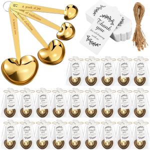 Umigy 30 Set Heart Shaped Measuring Spoon Tea Spoons Wedding Baby Shower Favors for Guests Set Heart Shape Drawstring Organza Bag Gift Tag Rope for Wedding Bridal Shower Souvenir (Gold) Umigy 30 Set Heart Shaped Measuring Spoon Tea Spoons Wedding Baby Shower Favors for Guests Set Heart Shape Drawstring Organza Bag Gift Tag Rope for Wedding Bridal Shower Souvenir (Gold)