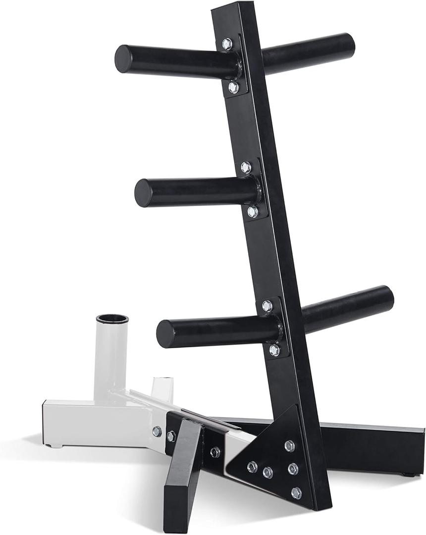 CAP Barbell Olympic Plate Tree Storage Rack, Multiple Colors