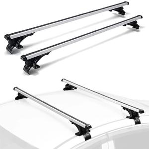 Universal Roof Rack Cross Bars, 48" Adjustable Aluminum Alloy Crossbars Car Roof Rack, Heavy Duty Carrier Brackets Holders for Kayak Bike Snowboard Canoe Cargo Basket Luggage, 165LBS Load