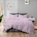 WYFKYMXX Incontinence Duvet Protectors - Waterproof Breathable Comforter Protector Duvet Cover - Washable Reusable - with Corner Ties for Pets, Dog, Cat, Kids, Elder (Pink,Queen)