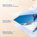 Thin Glossy Inkjet Paper 8.5x11 Inches, 110 Sheets brochure paper, 115gsm Photo Paper for Inkjet Printer with Dye Ink for Custom Chip Bag Party Favors