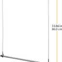 Whitmor 6021-378 Ebony Chrome Collection Double Closet Rod