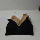 Onory 3 Pack Sports Bras for Women Wirefree Padded Workout Yoga Gym Fitness Bra Medium Support (Large, Black+grey+nude)