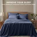 Queen Sheet Set - 6 Piece Sheets Queen Size Bed Set - Breathable & Cooling Hotel Luxury Bedding Set - Soft & Comfy Fully Elasticized 16" Deep Pocket Queen Sheets (Queen Navy Blue)