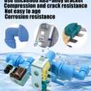 242252702 Refrigerator Water Inlet Valve Fit for Frigidaire Kenmore Electrolux Crosley Fridge Water Valve Replace 241636701 240531101 2692163 PS7784018 241734301 241734402 Кefrigerator Мalve