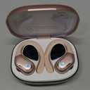 Wireless Earbud, 75H Bluetooth 5.4 Headphones Sport IP7 Waterproof, Running Wireless Earphones with ENC Noise Canceling Mic, 3D Bass Over Ear bud with Earhooks for Android, iOS, Workout, Gym, Rosegold