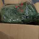 9FT Norfolk Pine Garland with Lights, 2 Pcs Realistic Christmas Garland Decoration Prelit Real Touch Cedar for Mantle Fireplace Outdoor Indoor Decorations