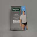 Depend Washable Adult Incontinence Underwear for Men, Reusable, Light Absorbency, Medium, Black, 1 Count (Medium)