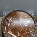 Farmhouse Oak 18" Lazy Susan Turntable Organizer for Cabinet, Round Wooden Lazy Susan Organization and Storage for Dining Table, Pantry, Kitchen, Countertop, Cupboard,Home Decor, Walnut Wood (18")