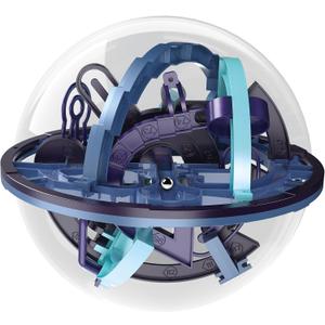 Maze Ball, 3D Interactive Maze Sphere Game (6.77) with 158 Obstacles Labyrinth Puzzle Ball Kids Education Toys Magical Brain Teasers Boy Gifts, 6.5 inches x 6.77 inches x 0.1 inches