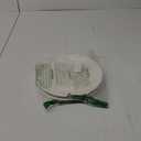 Divided Glass Plates, 3 Compartments, White