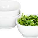 5 oz Small Porcelain Bowls, Mini Pinch Bowl for Dip, Meal Prep, Side Dish and Charcuterie Board, Stackable, Dishwasher Safe, Set of 3, White