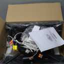 EDISHINE Caged Ceiling Fans with Lights Flush Mount, Rustic Square Low Profile Enclosed Fan Ceiling with Remote, 2/4 H Timer, Reversible 6 Speed, Farmhouse Small Fan for Bedroom, Kitchen, Dining Room