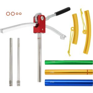 Dirt Bike Tire Changing Tool Kit Fits for Dirt Bikes Motocross Enduro 16" to 21" Wheels, Portable Tire Changer Includes 15/17/20/25mm Axles, Colorful