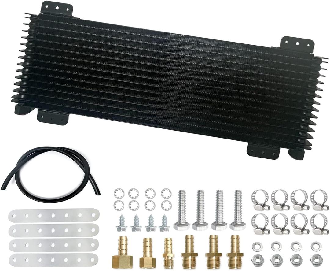 LPD47391 47391 Low Pressure Drop Transmission Oil Cooler Suitable For Heavy Duty 40,000 GVW Max 40K Transmission Cooler including Mounting Hardware, Towing Applications and Advanced Cooling Protection