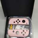 eXtremeRate DIY Replacement Shell Buttons for Nintendo Switch & Switch OLED, Cherry Blossoms Pink Housing Case with Full Set Button for Joycon Handheld Controller [Only the Shell, NOT the Joycon]