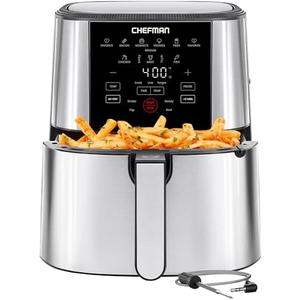 Chefman Air Fryer, TurboFry, 4.7 Liter, Stainless Steel Chefman Air Fryer, TurboFry, 4.7 Liter, Stainless Steel