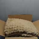 BEDELITE Camel Throw Blanket Twin Size for Bed- Super Soft and Warm 3D Checkered Fluffy Fuzzy Fleece Blanket, Luxurious Plush Cozy Blanket for Room Decor Fall and Winter, 60x80 inches