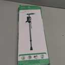 Hold 440 Lbs Walking Cane for Men & Women Aluminum Alloy Lightweight Height Adjustable Walking Stick Heavy Duty Foldbale Free Standing Cane with LED for Seniors Adults (Black)