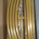 Fomcet 6.6x3.3FT Metal Gold Wedding Arch Backdrop Stand Balloon Arched Frame for Ceremony Birthday Party Graduation Bridal Baby Shower Anniversary Background Decoration