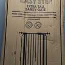 Regalo Safety 36" Extra Tall Baby Gate for Doorways & Bottom of Stairs, Pressure Mounted Walk Through Gate for Babies, Toddlers & Pets, Tested & Safe for 30 Years, American Designed, American Owned