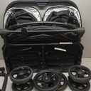 Jeep Destination Ultralight Side x Side Double Stroller, Midnight