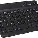 DAUZ Wireless Keyboard, Waterproof Black Slient Keyboard, for Desktop Laptop Smart Phone