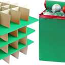 Nonwoven Ornament Storage Box, Green