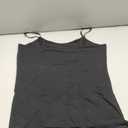 V FOR CITY Women's Cotton Tank Top with Shelf Bra Adjustable Wider Strap Camisole Basic Cami Tanks (X-Large, Black)