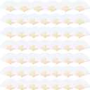 Aneco 48 Pieces Handheld Paper Fans Paper Folding Fans with Bamboos for Wedding Gift, Party, Home, DIY, White
