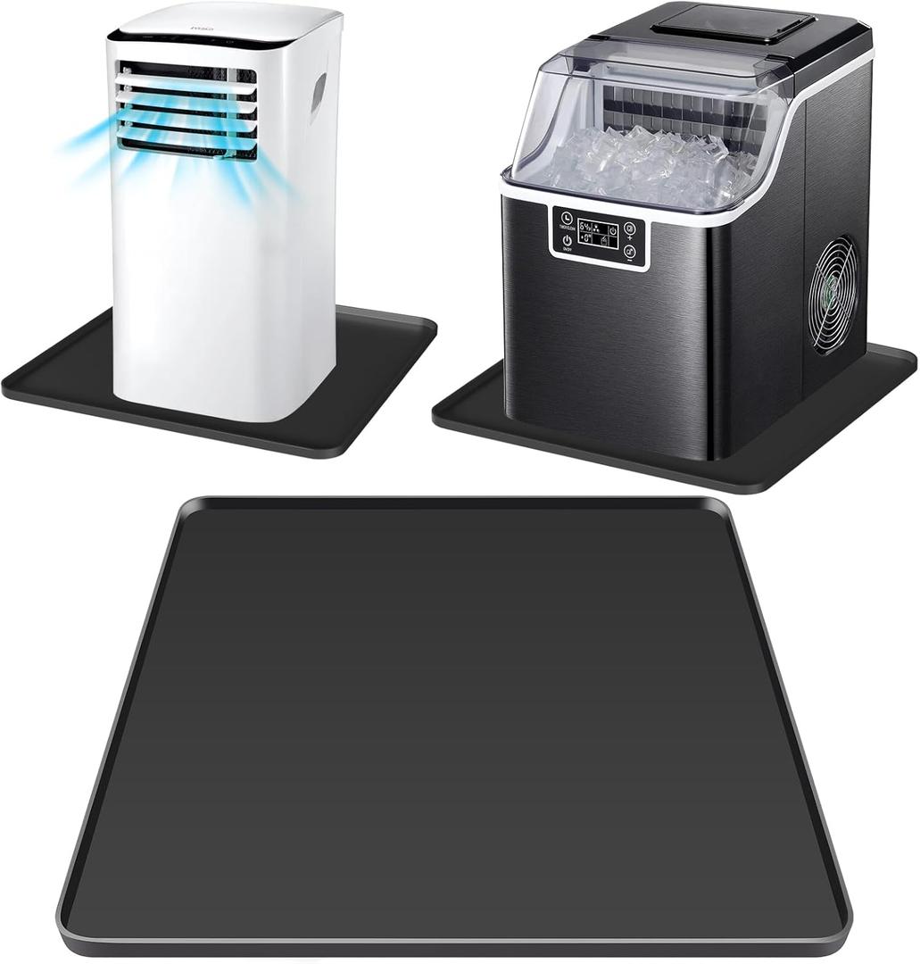 Portable Air Conditioner Silicone Mat (Black, 24'' x 24'')