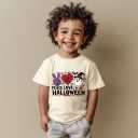 Toddler Halloween Shirts for Boys Kids Girls, Cute Spooky Pumpkins Ghosts Bats Witches and Monsters Halloween T Shirt: 2-6T (Yellow)