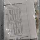 ALAMEDADT 32''x84'' Sliding Barn Door with 6 Ft Barn Door Hardware Kit& Handle& Floor Guides,Pre-Drilled Holes Easy Assembly - Include Installation Manual, Water-Proof PVC Surface, H-Frame, White