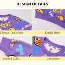 Cartoon Yellow Duck T Shirt for Boy Girl Top Short Sleeve T-Shirt Graphic Tee (Size 130/64)