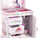 Unicorn Musical Jewelry Box for Kids - Gifts for Girls, Ages 3-8, Best Princess Room Toys Gift for Age 3, 4, 5, 6, 7, 8 Year Old Little Girl - Birthday Present Toy Ideas Music