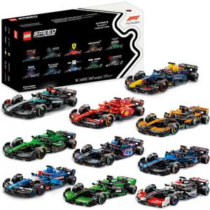 LEGO Speed Champions Ultimate Formula 1 Collector's Pack - Contains 10 Sets in 1 - Includes Exclusive Poster - Collectible F1 Model Car Kit - Gift for Race Car Fans - 66802