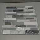 Art3d 12"x12" Peel and Stick Backsplash Tile for Kitchen, Marble Grey (6-Sheet)
