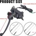 7/8'' Thumb Throttle with Dual Brake Lever Assy 50 & 90cc throttle cable Compatible with 50cc 90cc 150cc 250cc ATV Quad Roketa Taotao Sunl Kazuma