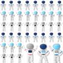 48 Pcs Space-Themed Eraser Astronaut Figure Party Favors Outer Party Favors for Prizes Supplies (Astronaut)