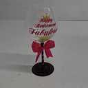 60 and Fabulous Birthday Wine Glass for Women | Fun Gift for Woman Turning Sixty Years Old | Best Friend, Sister, Grandma, Cousin, Co-Worker | Big 23 oz, 8.8 Inch Tall Wine Glass