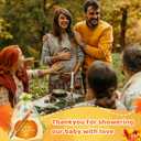 Tenceur 48 Sets Thanksgiving Baby Shower Gifts Bulk Pumpkin Ballpoint Pens Favors with Thank You Cards Organza Bag Pumpkin Ballpoint Pens Set for Thanksgiving Baby Shower Party Favors Gifts