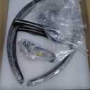 Ceiling Fans with Lights and Remote, 19.7" Black Low Profile Ceiling Fan, Modern Flush Mount LED Fan Light, 6 Wind Speeds Fandelier Ceiling Fan with Light for Bedroom, 3000-6500K Dimmable