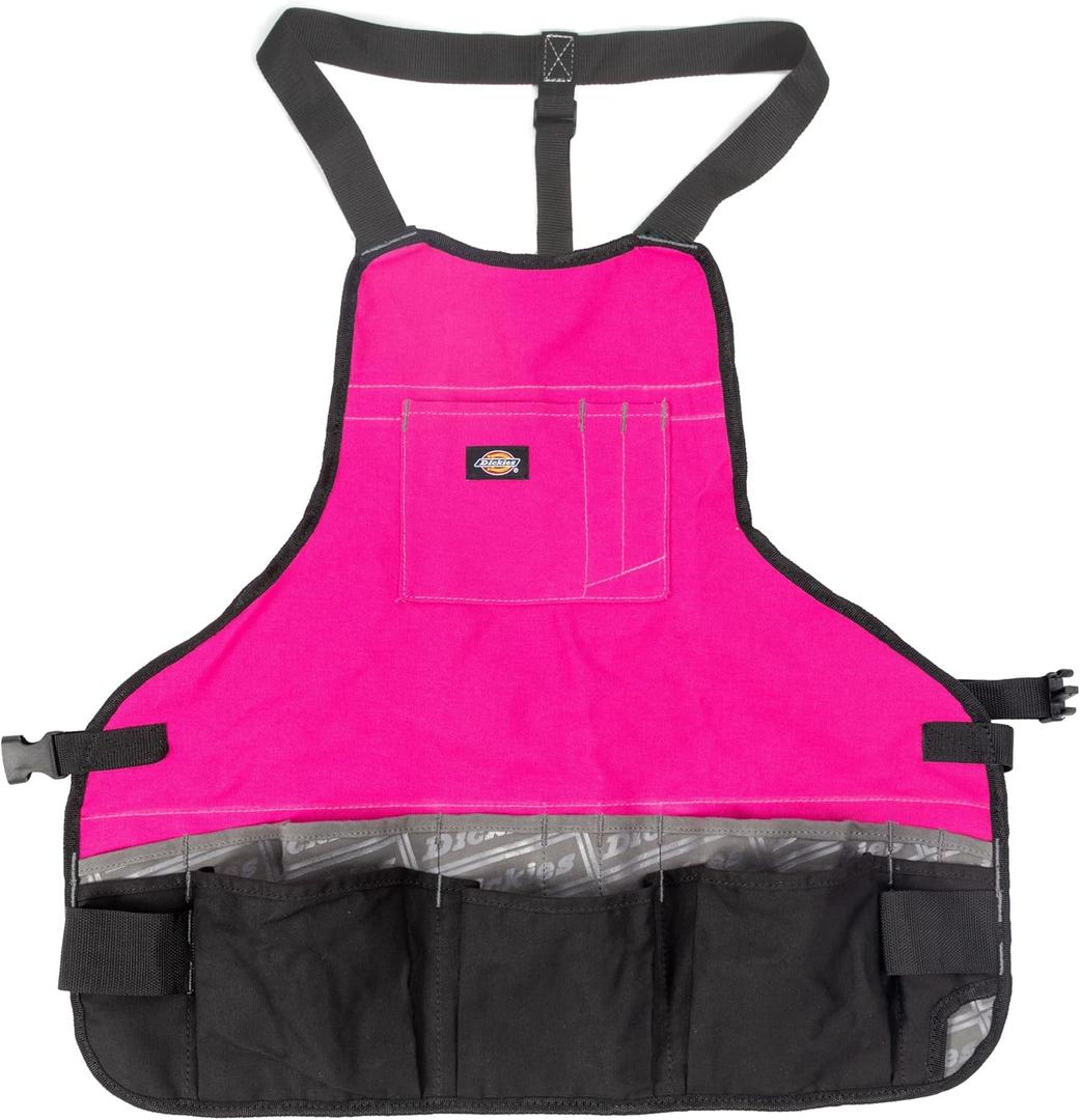 Dickies 16-Pocket Workshop Bib Apron (Pink)