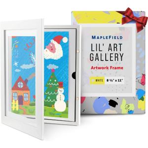 Maplefield Children's Artwork Storage & Display Frame  Front-Opening, Changeable Kid Art Picture Frame, Easy to Change